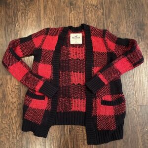 Hollister Oversized Buffalo Check Cardigan S